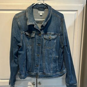 Ava & Viv stretch denim jacket, size 1x.